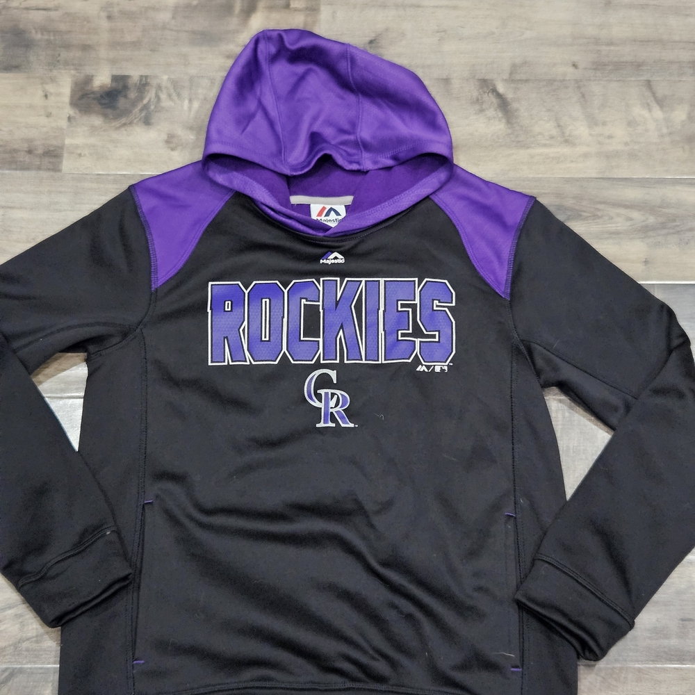Majestic Black and Purple Hoodie